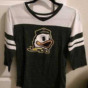 Oregon Ducks 3/4 sleeve t-shirt